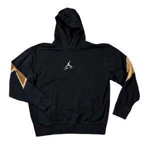 Jordan L Large black fleece 23 flight pullover sweatshirt hoodie EUC